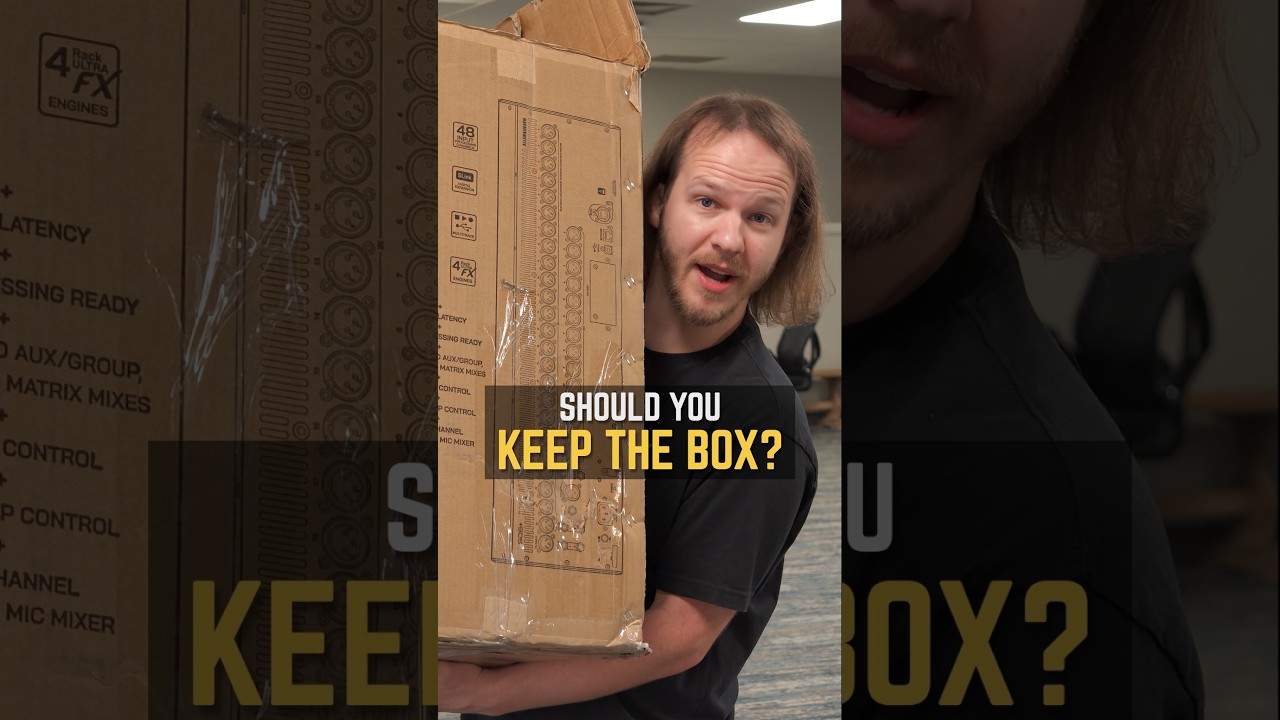 Should you keep boxes for expensive gear? #gear #livesound #churchproduction